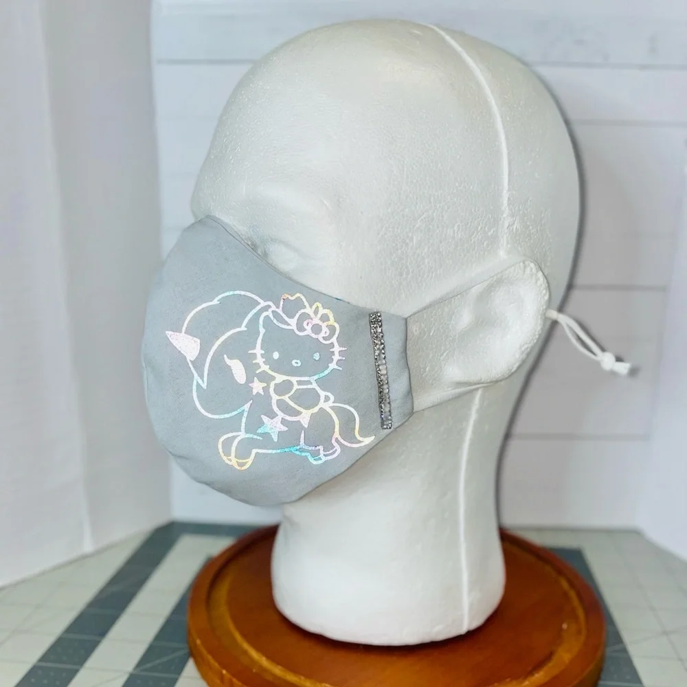 Hello kitty unicorn face mask reflective